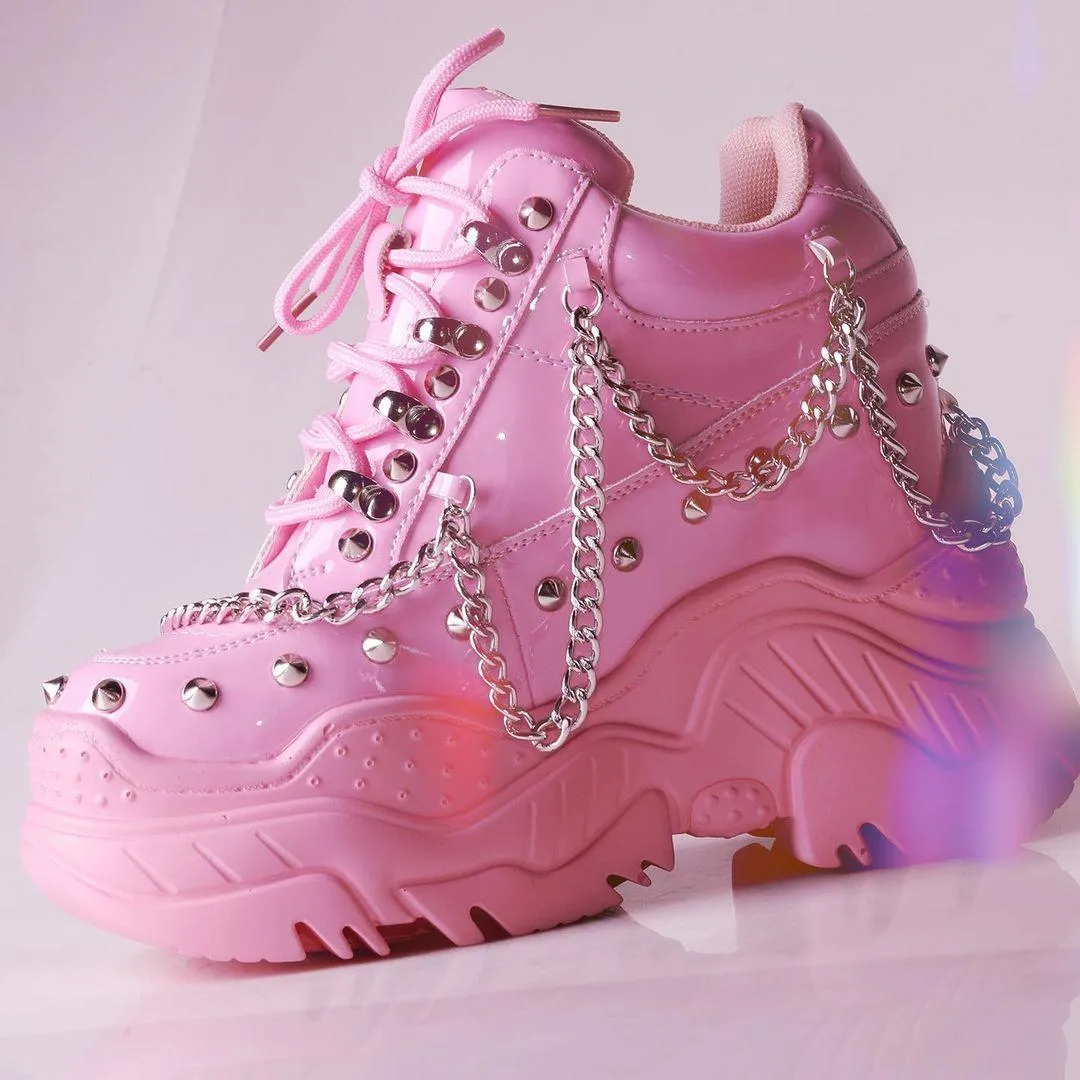 Space Candy [Pink] | PLATFORM SNEAKERS**