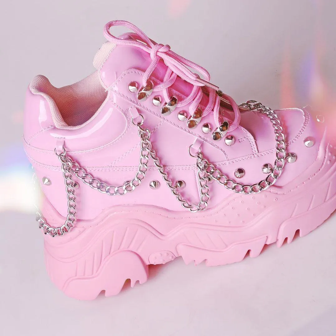 Space Candy [Pink] | PLATFORM SNEAKERS**