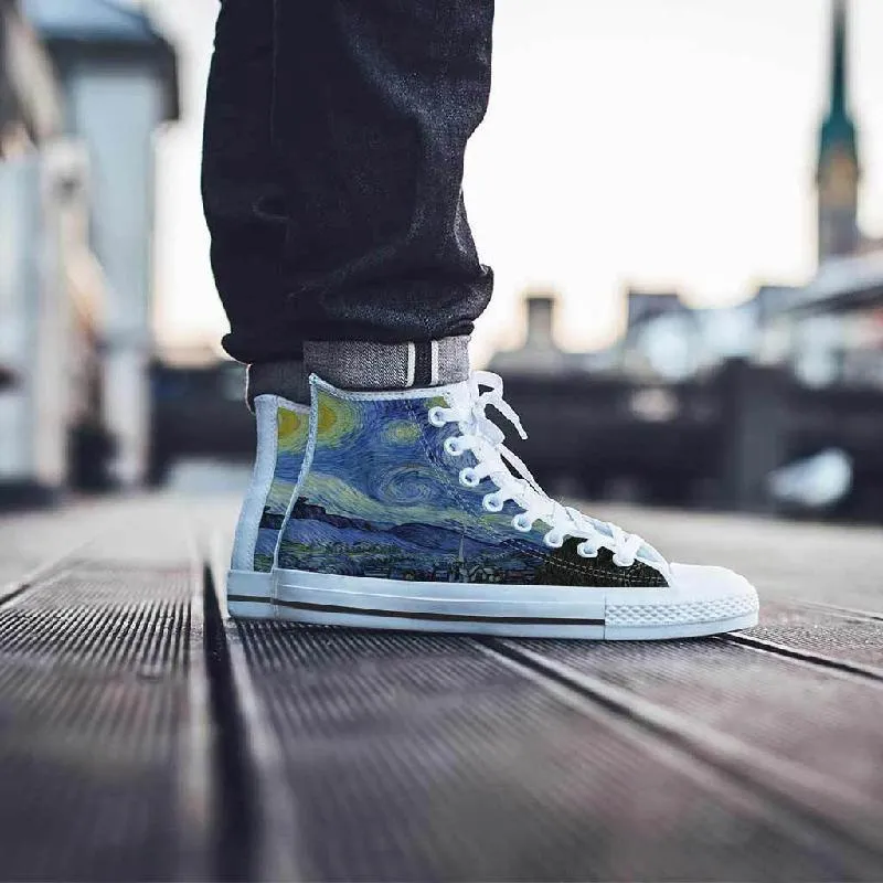 Starry Night High Top Shoes Men