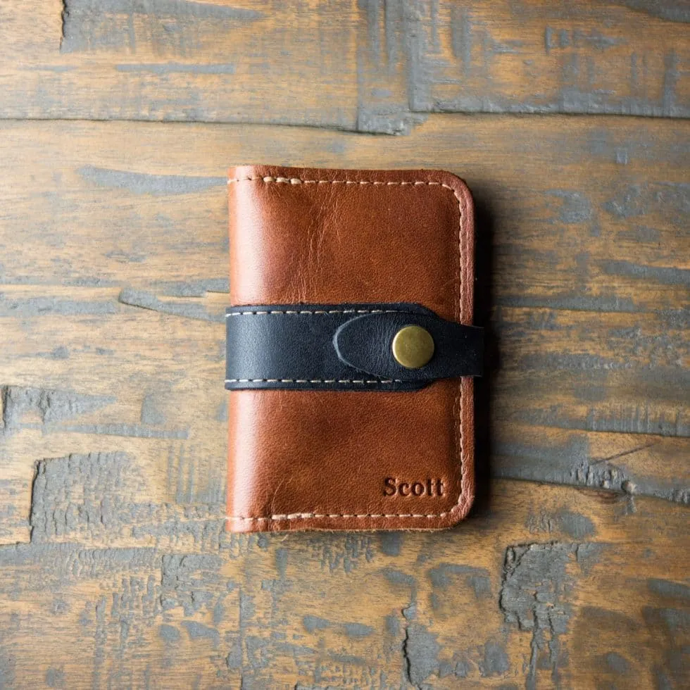 The Doolittle Fine Leather Snap Closure Wallet BiFold