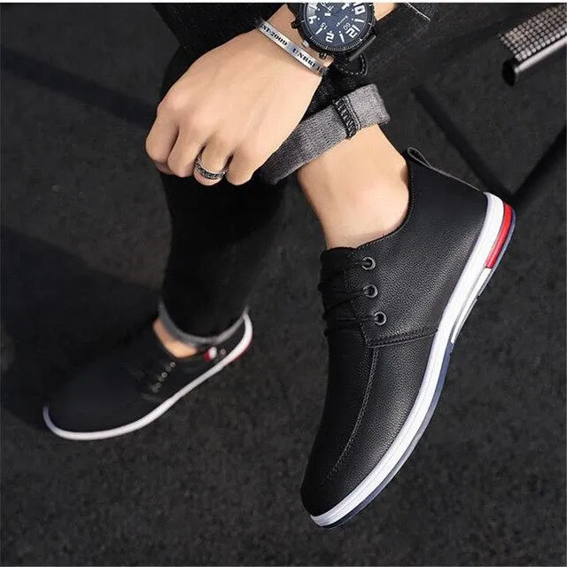 The new fashion casual PU leather shoes