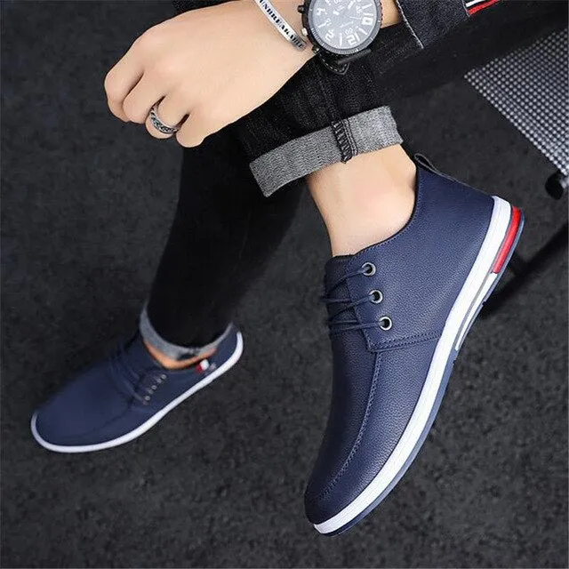 The new fashion casual PU leather shoes