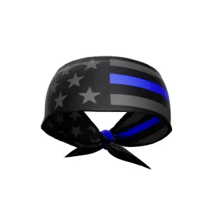 Thin Blue Line Tie Headband