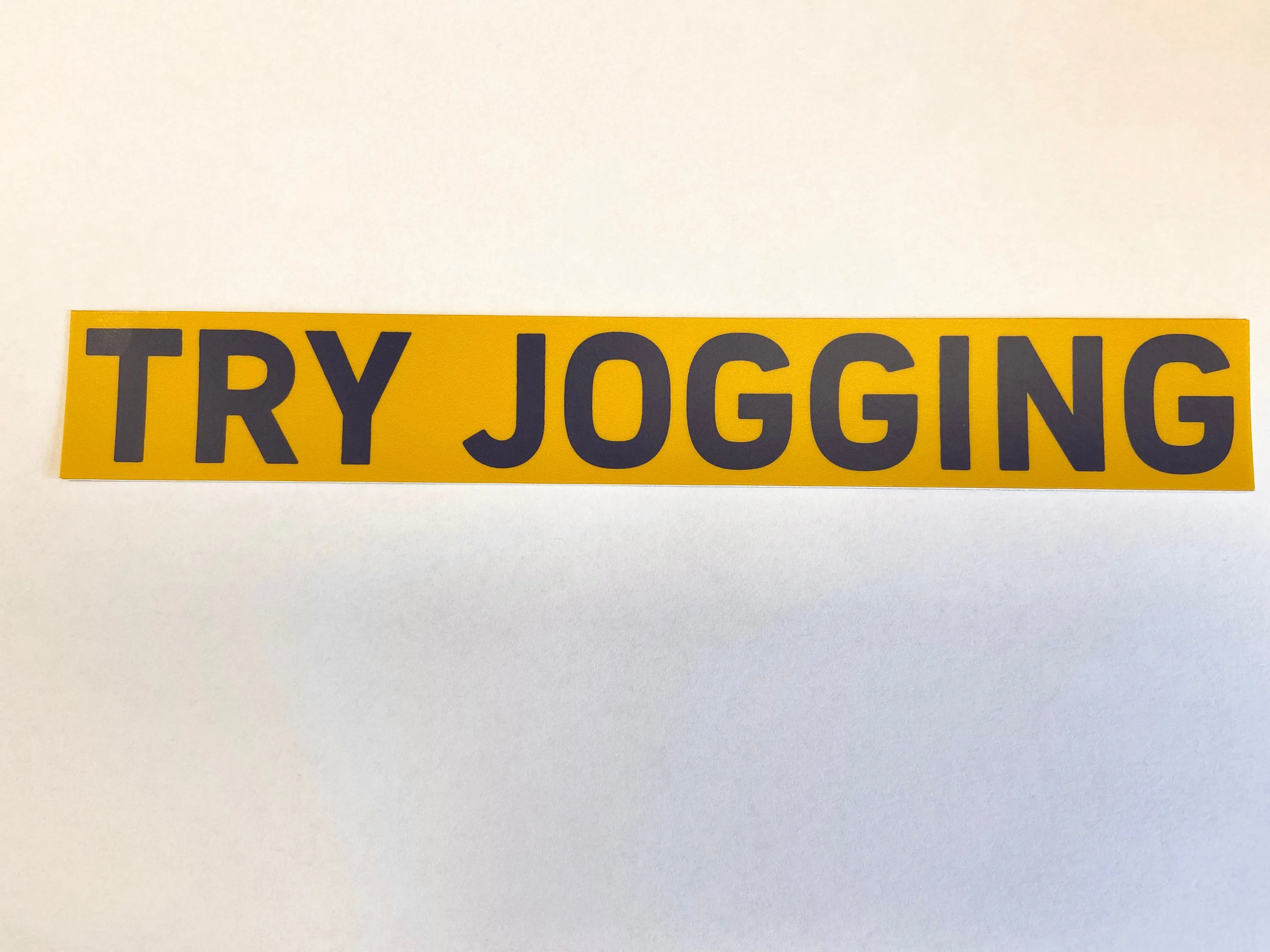 Try Jogging Decal