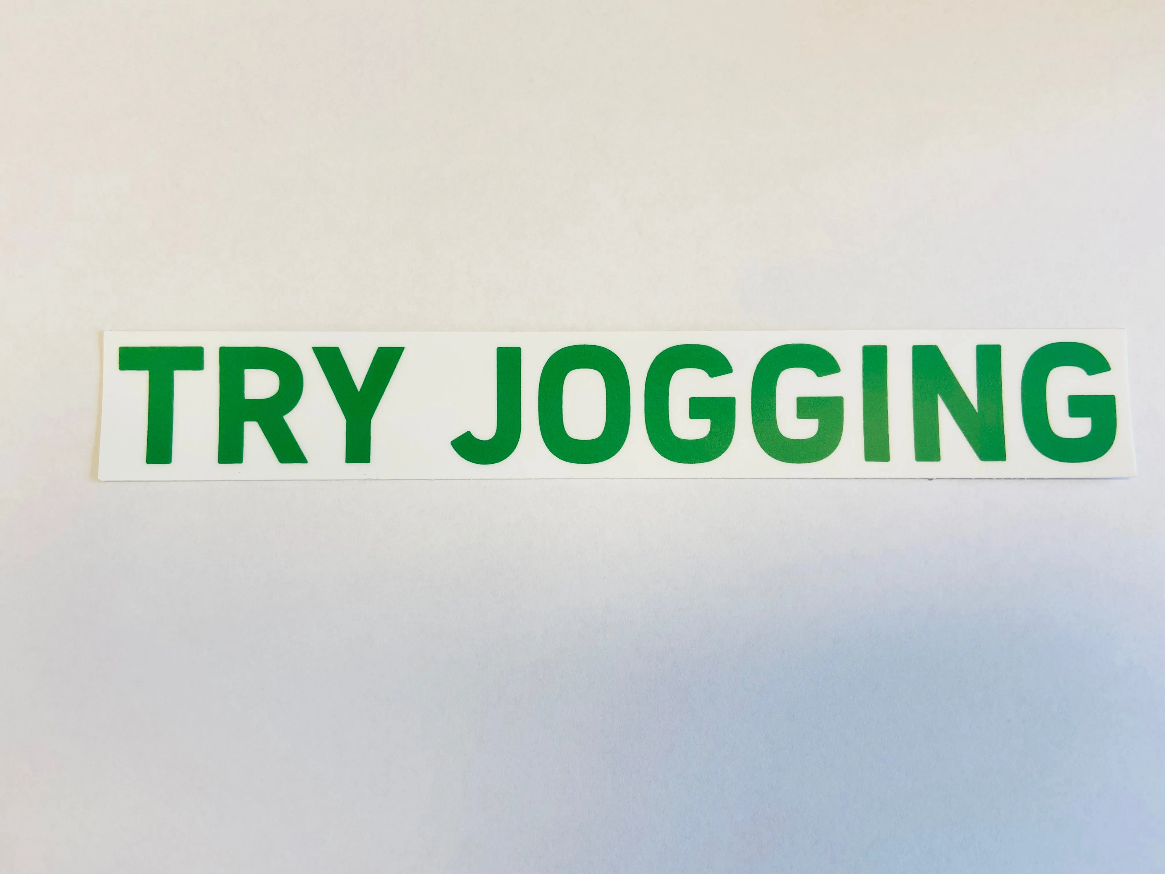 Try Jogging Decal