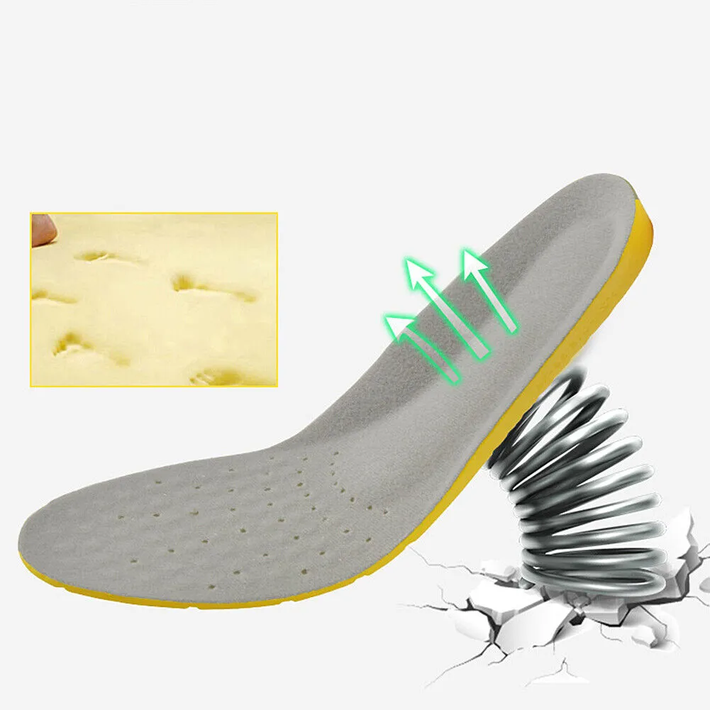 US 1-2 Pairs Mild Arch Support Memory Foam Insoles Orthotic Shoe Inserts Unisex