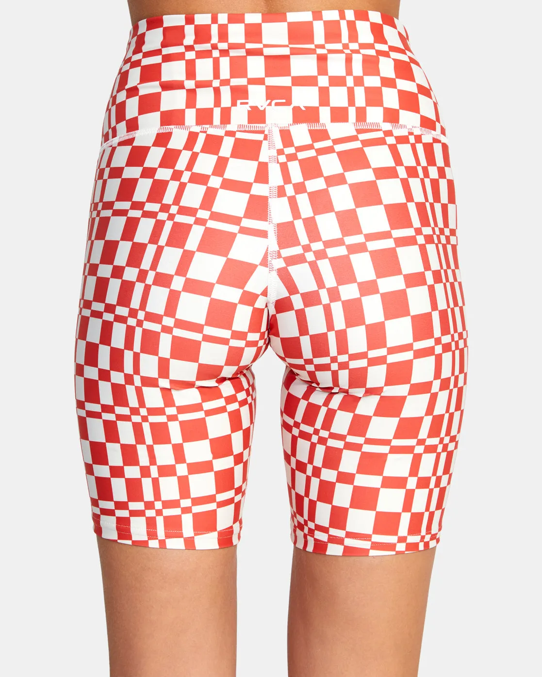 VA Essential 7" Bike Shorts - Grid Trip Red Earth