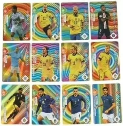 Wagela Premium Metal Football Cards 2023-24 Edition 55 Pcs Legend Cards World Cup Cards (Multicolor)