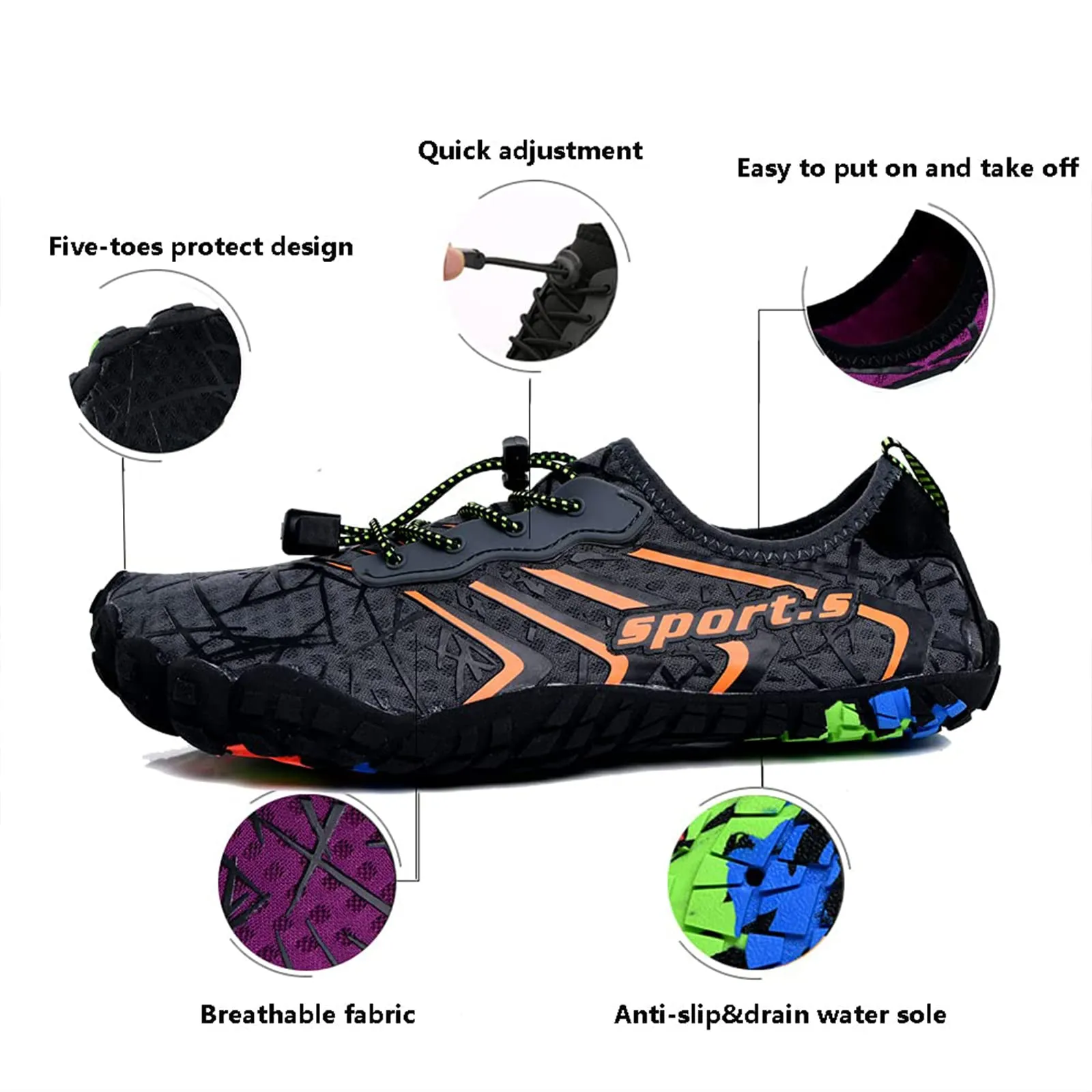 Water Shoes Beach Sports Quick Dry Barefoot