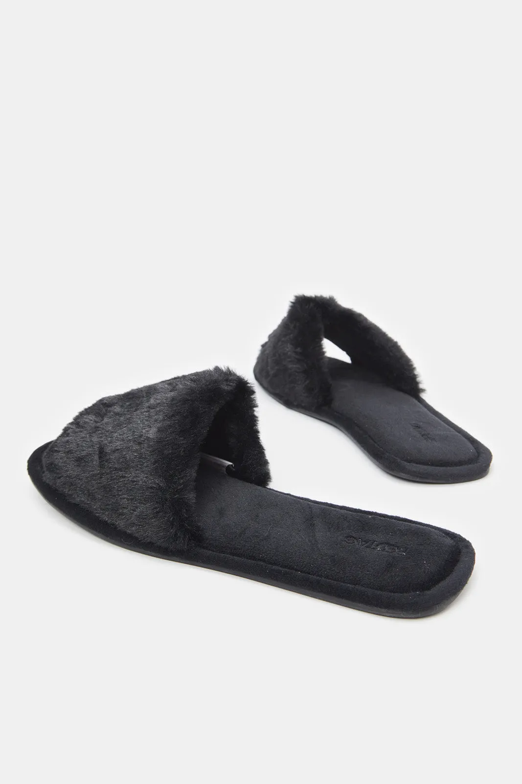 Women Black Classic Slipper