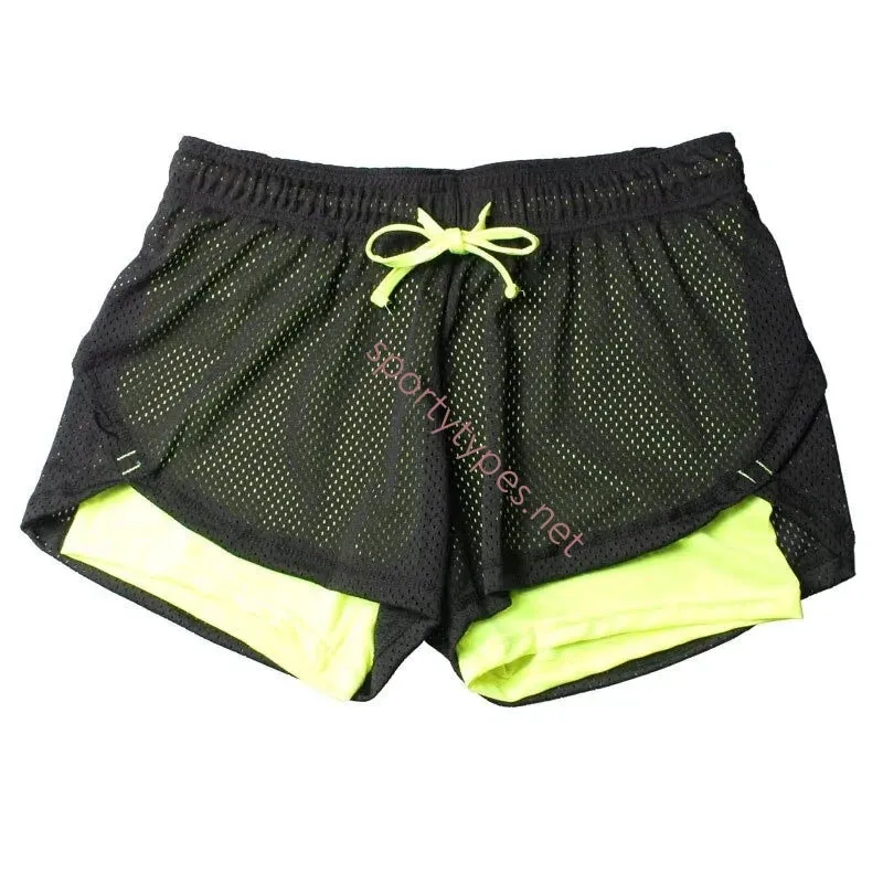 Women's 2-in-1 Mesh Running Shorts