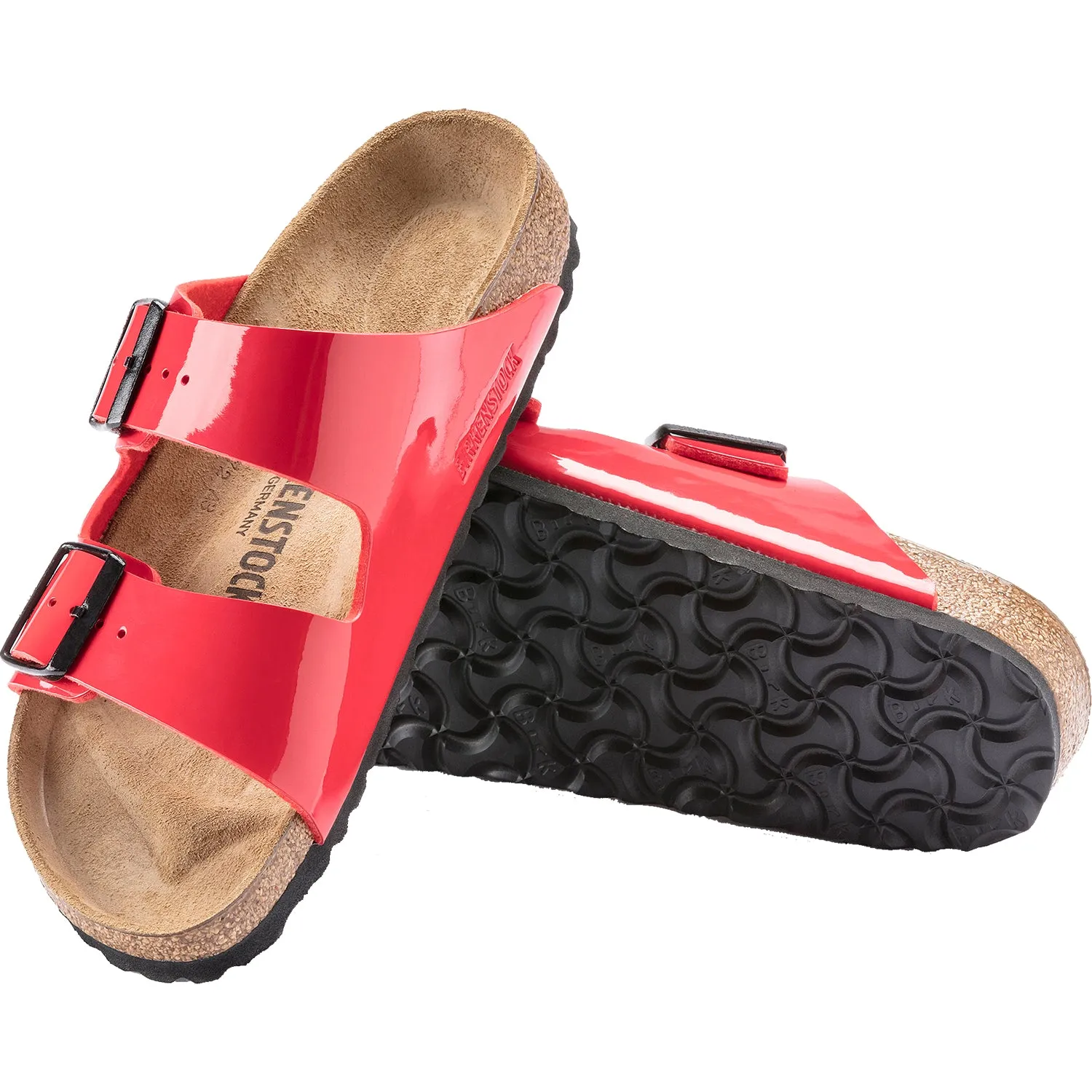 Women's Birkenstock Arizona Cherry Patent Birko-Flor