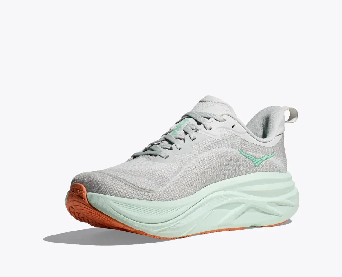 Women's HOKA Skyflow Running Shoe in Cosmic Grey / Seafoam