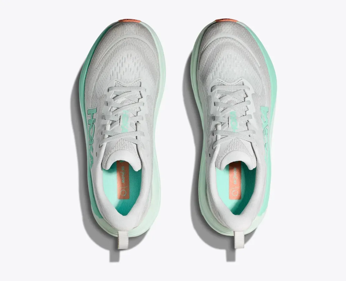 Women's HOKA Skyflow Running Shoe in Cosmic Grey / Seafoam