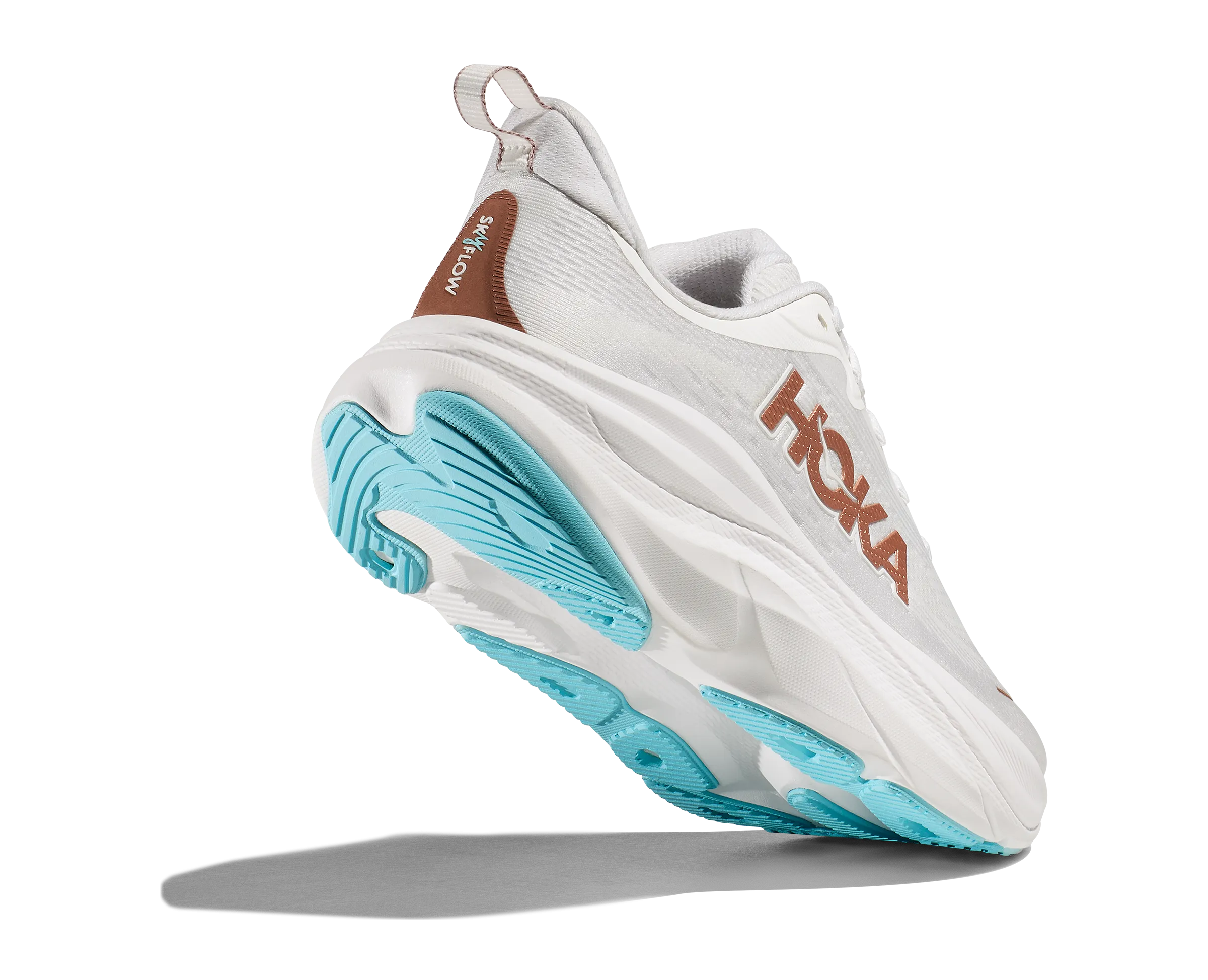 Women's HOKA Skyflow Running Shoe in Frost / Rose Gold