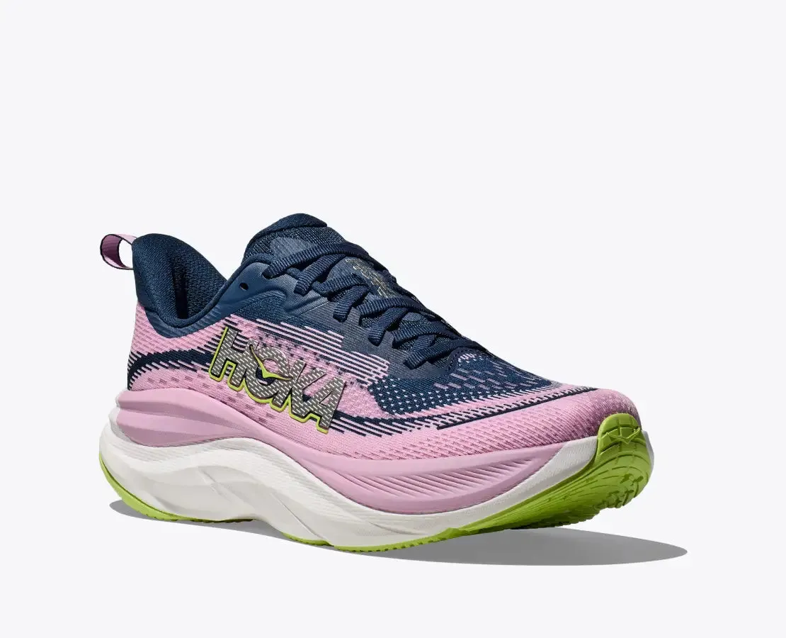 Women's HOKA Skyflow Running Shoe in Midnight / Pink