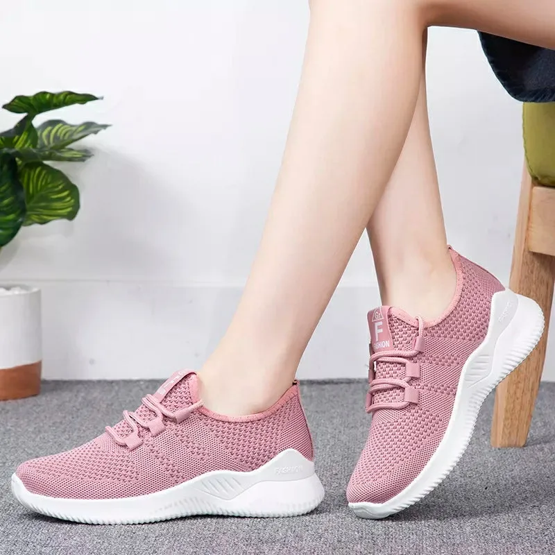 Women's Running Shoes Sport Mesh Sneakers - H-66