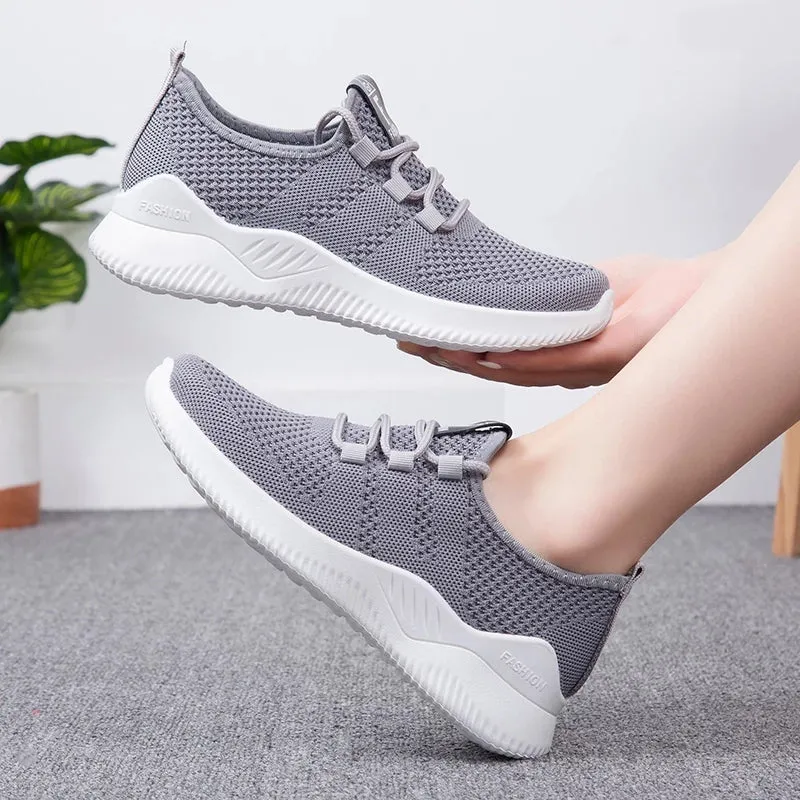 Women's Running Shoes Sport Mesh Sneakers - H-66