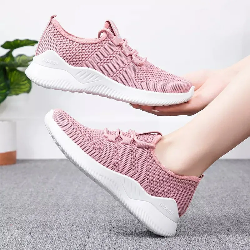 Women's Running Shoes Sport Mesh Sneakers - H-66