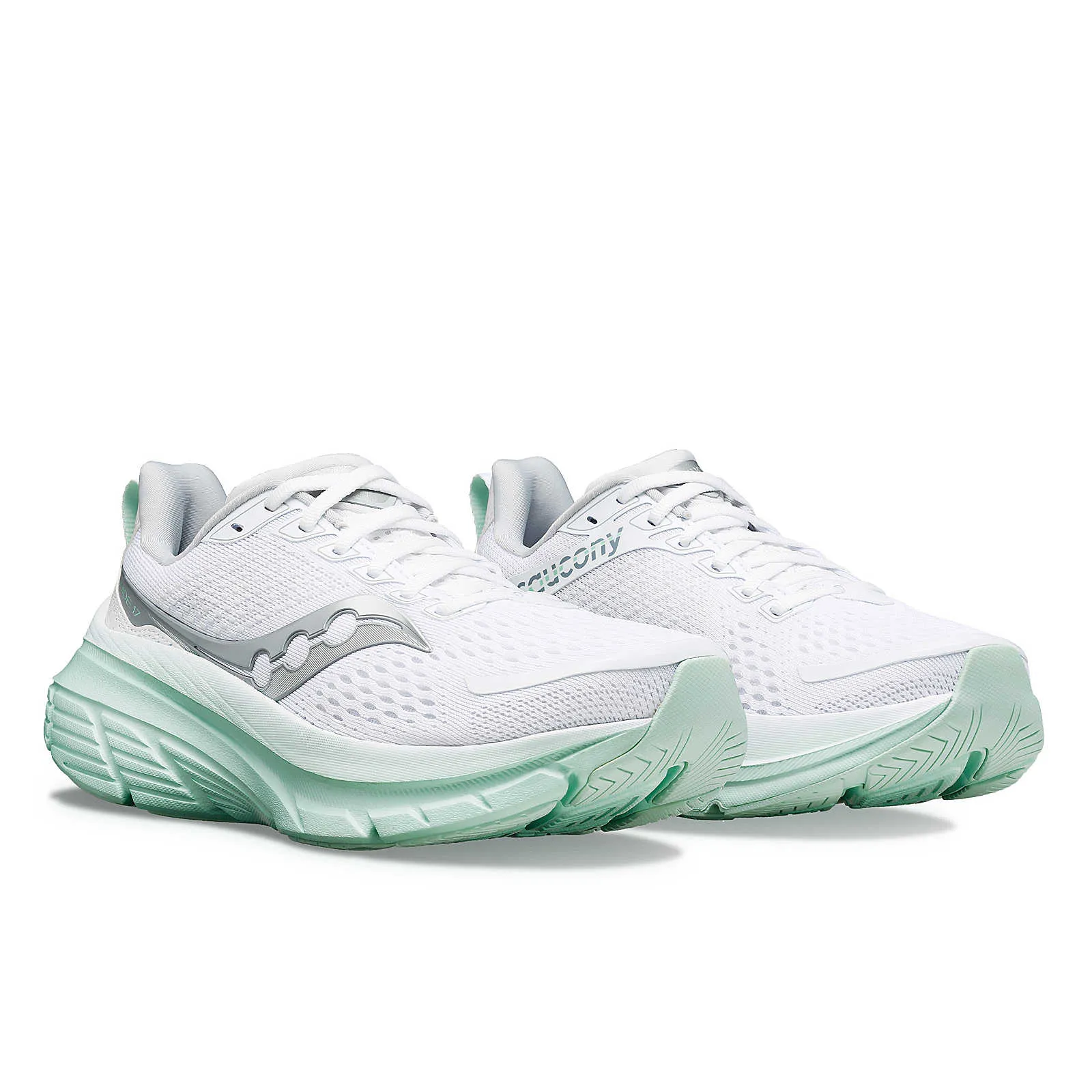 Women's Saucony Guide 17 Running Shoe in White | Jade