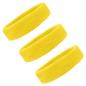 Yellow Head Sweatbands - 3 Pack